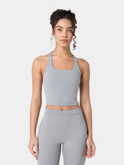 Squatwolf - Grey Authentic Cross Back Brami Tank Top