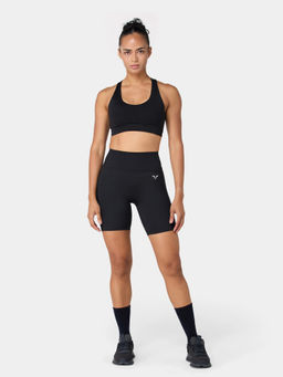 Squatwolf - Black High Rise Shorts