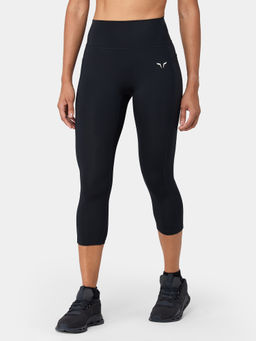 Squatwolf - Black High Rise Crop Leggings