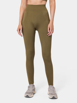 Squatwolf - Olive Seamless Contour Leggings