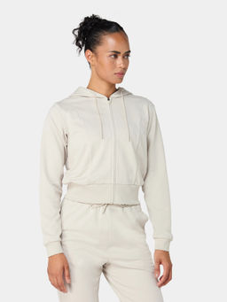 Squatwolf - Cream Crop Sweat Jacket