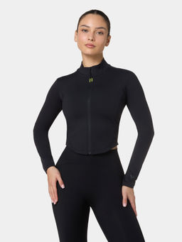 Squatwolf - Black Performance Crop Track Jacket