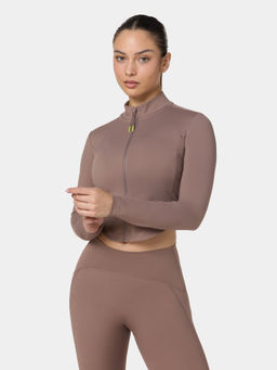 Squatwolf - Taupe Performance Crop Track Jacket