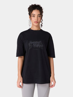 Squatwolf - Black Authentic Oversized Graphic T-Shirt