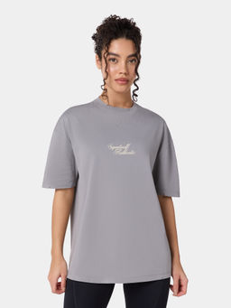 Squatwolf - Grey Authentic Oversized Graphic T-Shirt