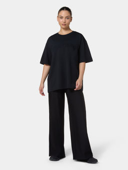 Squatwolf - Black Statement Oversized Short Sleeve T-Shirt