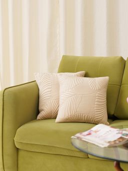 HOME 360 - Beige Meridian Cushion Covers (Pack of 2)