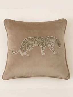 HOME 360 - Panther Beige Cushion Cover (16x16 inches)