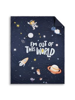 Haus & Kinder - Navy Blue Cotton Spacewalk Kids Quilt