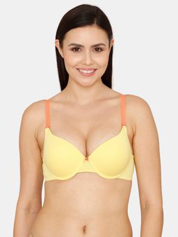 Zivame - Push-up Wired Medium Coverage Bra - Sunshine - Yellow