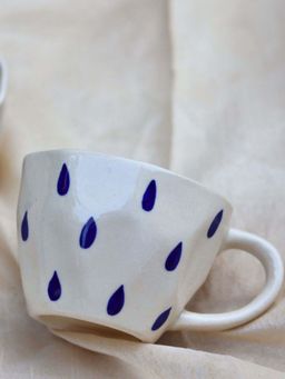 WEAVING HOMES - Raindrop Blue Mug