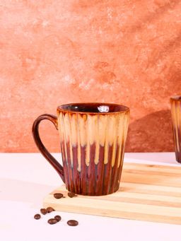 WEAVING HOMES - Shaded Brown Coffee Mug