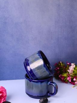 WEAVING HOMES - Royal Blue Chai Cup (Pack of 4)