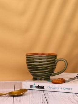 WEAVING HOMES - Green Torrent Chai Cup Cream