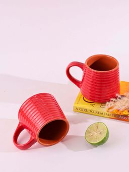WEAVING HOMES - Red Ring Coffee Mug (Pack of 2)