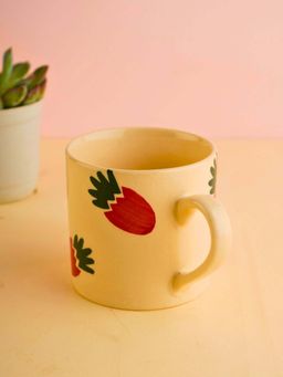 WEAVING HOMES - Berry Bliss Beige Mug