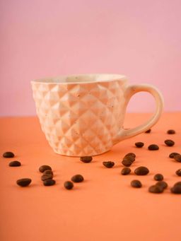 WEAVING HOMES - White Diamond White Mug