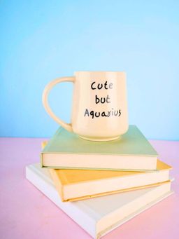 WEAVING HOMES - Cute But Aquarius Cream Mug