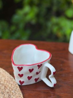 WEAVING HOMES - Amore White Mug