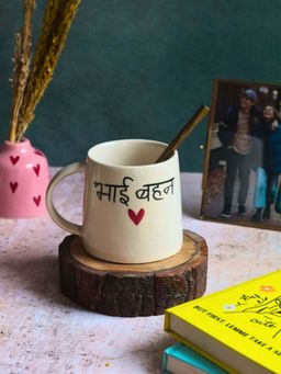 WEAVING HOMES - Bhai Bahan Coffee White Mug