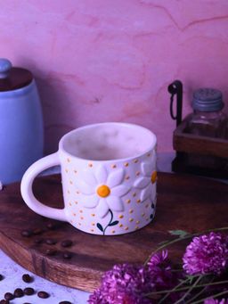WEAVING HOMES - Wildflower White Mug