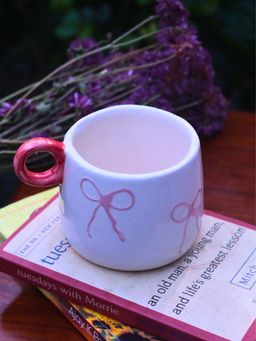 WEAVING HOMES - Girlie Bow White Mug