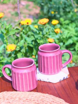WEAVING HOMES - Magenta Coffee Pink Mug