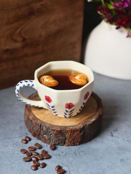 WEAVING HOMES - Spring White Mug