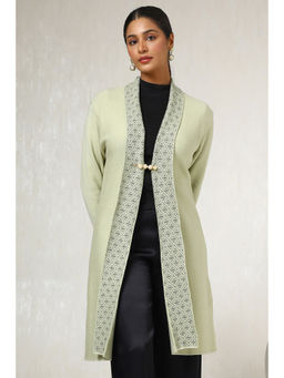 Soch - Light Green Acrylic Solid Shrug (Set of 2)