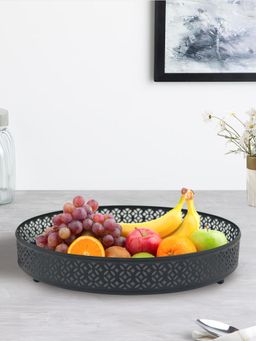 Metalsmith - Decorative Metal Round Serving For Parties & Occasions (Standard) Tray