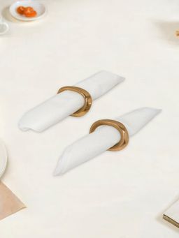 Metalsmith - Elegant Metal Napkin Ring For Special Occasion To Décor Your Dining Table Pack Of 2