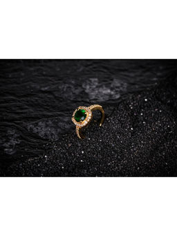 Vosgi - Green Sparkle Stone Ring