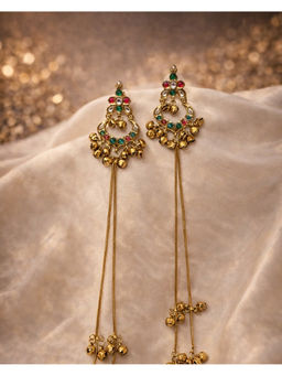 Qunic - The Rang Noor Jhumar Multicolor Earrings