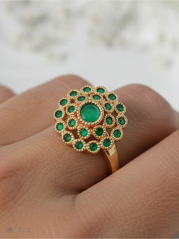 Vosgi - Red Loop Designer Ring