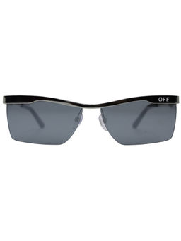 Off-White - Silver Half Rim Sunglasses (OERI095F2317272) (61)