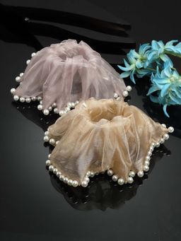 Vogue Panash - Women Embellished Ponytail Holders (Pack Of 2)