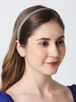 OOMPH - Black Crystal Thick Hair Band