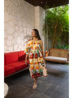 Beyond Tara - Multi-Colour Barcelona Midi Dress