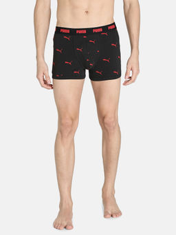 Puma - Mens Stretch Aop Black Trunks (Pack of 3)