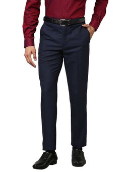 Raymond - Men Solid Blue Trouser