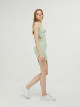 Cider - Asymmetrical Tie Dye Cami Dress