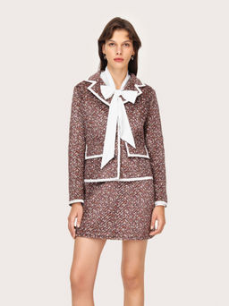 Cider - Raise A Toast Dainty Floral Blazer