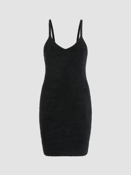 Cider - Knit Solid Bodycon Dress
