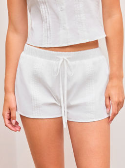 Cider - 100% Cotton Low Rise Solid Micro Shorts