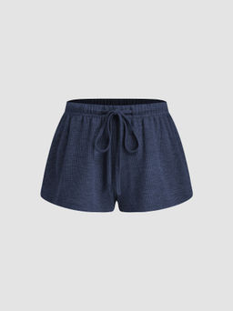Cider - Cotton-blend Low Rise Elastic Waist Shorts