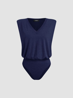 Cider - V-neck Sleeveless Bodysuit