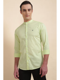 Allen Solly - Men Green Slim Fit Print Full Sleeves Casual Shirts