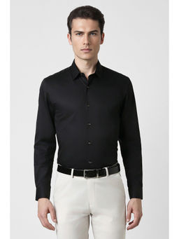 Peter England - Men Black Slim Fit Formal Full Sleeves Formal Shirt