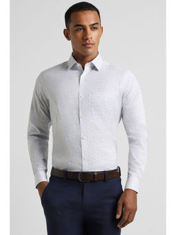 Peter England - Men White Regular Fit Formal Full Sleeves Formal Shirt