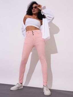 Globus - Women Apricot Blush High Rise Skinny Fit Jeans